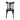 Dark brown wooden fan back dining chair