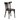 Dark brown wooden fan back dining chair