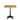 A square dining table with a solid wood top and ornate cast iron pedestal leg.