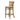 Dark wood Ohio bar chair angle view