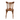 Light brown wooden fan back dining chair