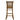 Dark wood Ohio bar chair back view