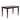 A rectangular dining table made of wood with a smooth finish, shown against a white background.