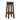 Wooden bar stool on a white background