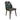 Chair with floral-patterned backrest and dark brown seat on a white background