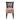 Chair with floral patterned cushion on a white background