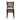 Wooden chair with a patterned cushion on a white background