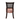 Wooden chair with a floral cushion on a white background