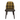 Chair with plaid backrest and brown seat on a white background