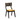 Chair with plaid backrest and yellow cushion on a white background