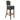 Bar stool with gray cushioned seat and backrest on a white background