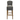 Bar stool with gray upholstered seat and backrest on a white background