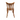 Light brown wooden fan back dining chair