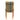 Chair with plaid fabric and wooden legs on a white background