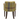 Chair with plaid patterned seat and wooden legs on a white background