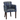 Blue plaid armchair with wooden legs on a white background