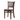 Angle view of a dark wood Ohio chair