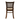 Back view of a dark wood Ohio chair