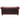 Back view of a red leather Chesterfield sofa
