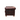 Side view of a red leather Chesterfield sofa