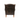 Antique brown leather Chesterfield style arm chair