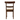 Back view of a Vintage wooden Country chair