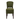 Green upholstered chair on a white background