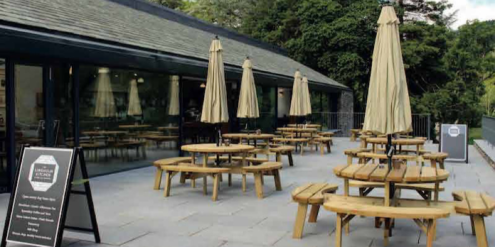 Restaurants with outdoor seating in The Lake District The Lingholm Kitchen Outdoor Seating