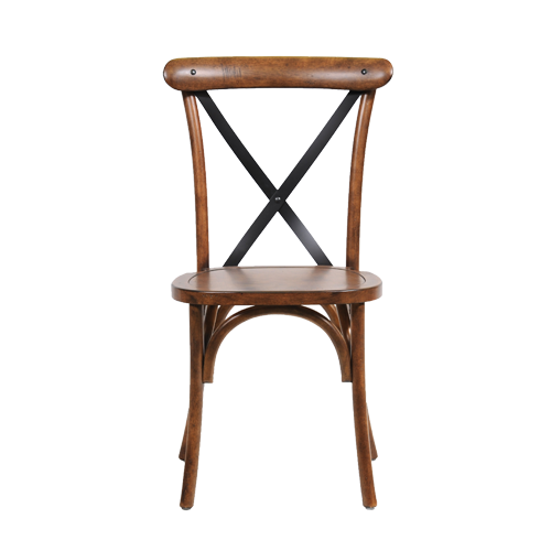 Cambridge Metal Cross Back Dining Chair, Wood And Metal X Back Dining Chair