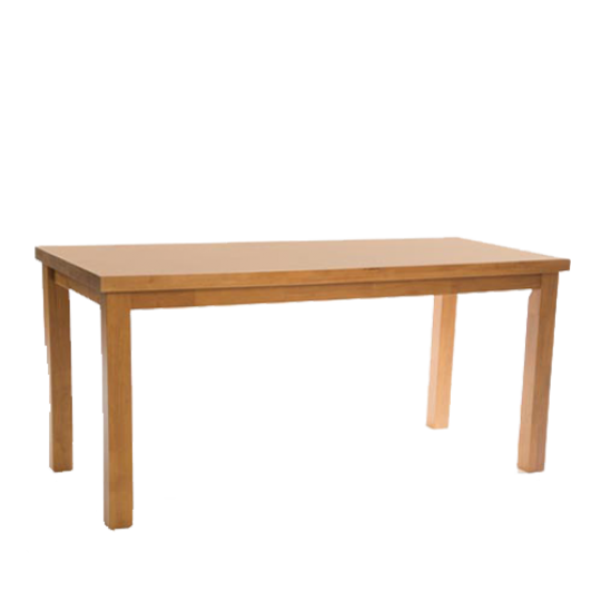 Chunky Rectangle Traditional Dining Table Soft Oak Wooden Legs Pubstuff 4