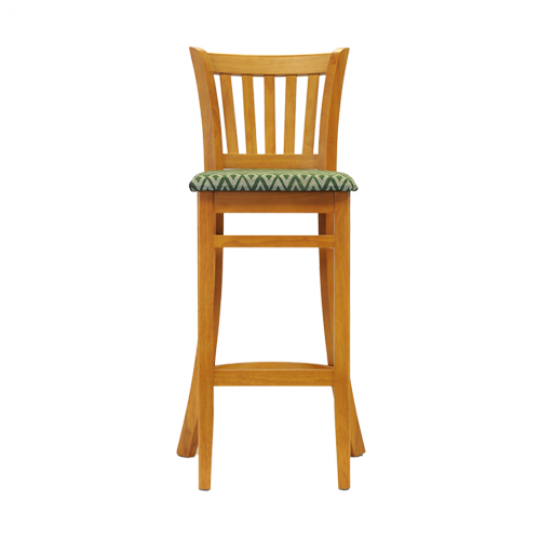 ohio bar chair soft oak padded seat green diamond 2