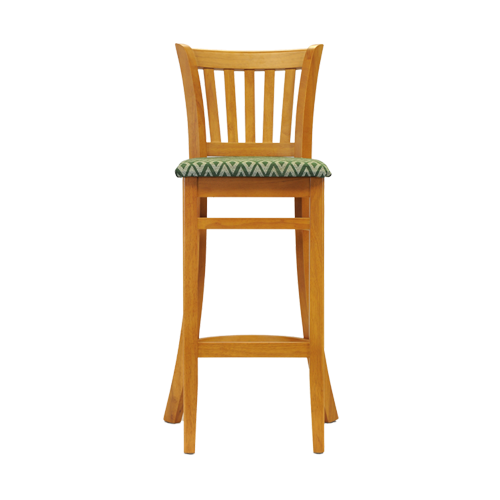ohio bar chair soft oak padded seat green diamond 2