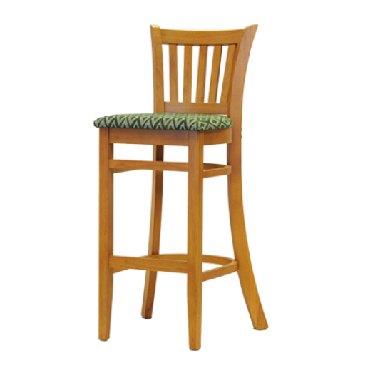 ohio bar chair soft oak padded seat green diamond 1