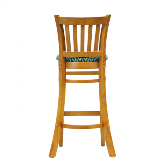 ohio bar chair soft oak padded seat green diamond 4