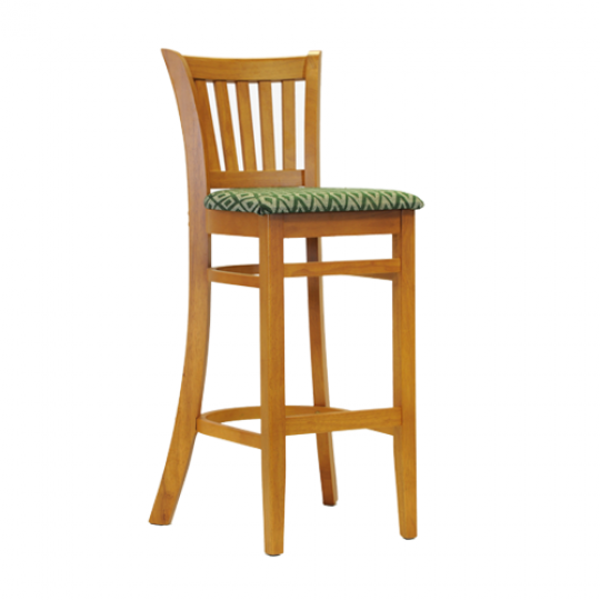 ohio bar chair soft oak padded seat green diamond 3