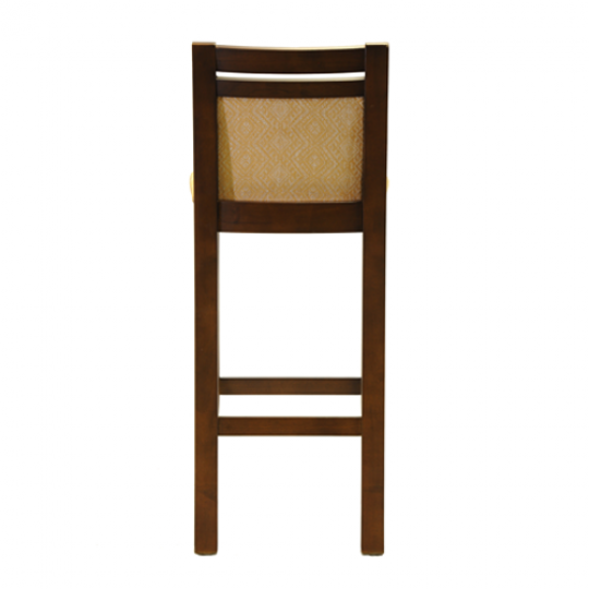 Rimini Bar Chair Dark Walnut Jewel Topaz 1