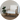Simple arm chair with white seat and back cushions next to a houseplant