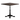 Metal Verona dining table with dark walnut wooden table top