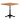 Metal Verona dining table with soft oak wooden table top