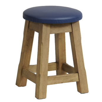 Button Top Low Stool Fully Padded