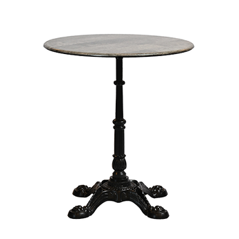 Metal Verona dining table with toscano laminate table top
