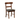 Country dining chair with padded seat