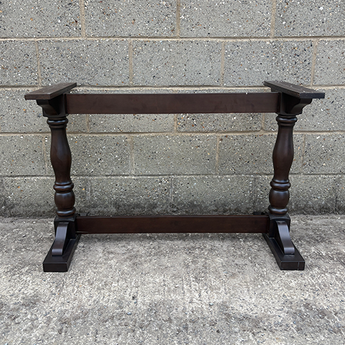 Stowe Rectangle Dining Table Base in Dark Walnut