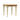 Wooden table with spiral legs on a white background