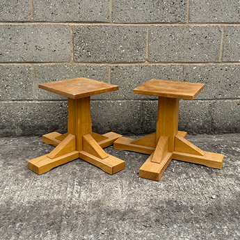Boston Coffee Table Bases in Soft Oak