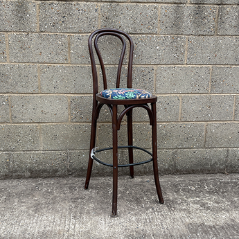 Bistro Bar Chair in Dark Walnut