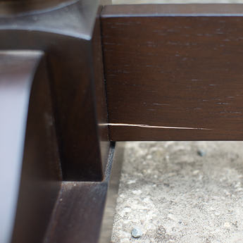 Stowe Rectangle Dining Table Base in Dark Walnut