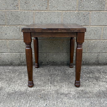 Farmhouse Square Dining Table in Dark Walnut