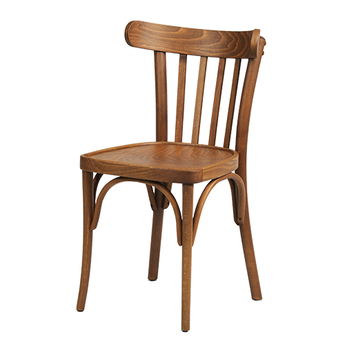 Wooden chair with a white background