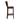 Brown leather bar stool on a white background